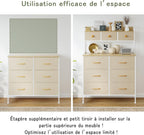Chest of Drawers 9-Drawer Bedroom Cabinet with Handles