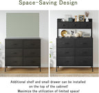 Tall Chest of 9 Drawers 3 Tiers Display