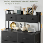 Chest of Drawers 9-Drawer Bedroom Cabinet with Handles
