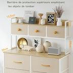 Chest of Drawers 9-Drawer Bedroom Cabinet with Handles