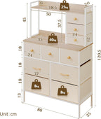 Bedroom Chest of Drawers Fabric Dresser