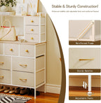 Bedroom Chest of Drawers Fabric Dresser
