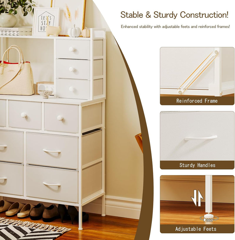 Bedroom Chest of Drawers Fabric Dresser