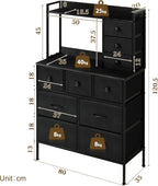 Bedroom Chest of Drawers Fabric Dresser