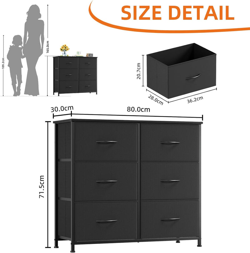 Chest of Drawers Bedroom 5 Width 80CM