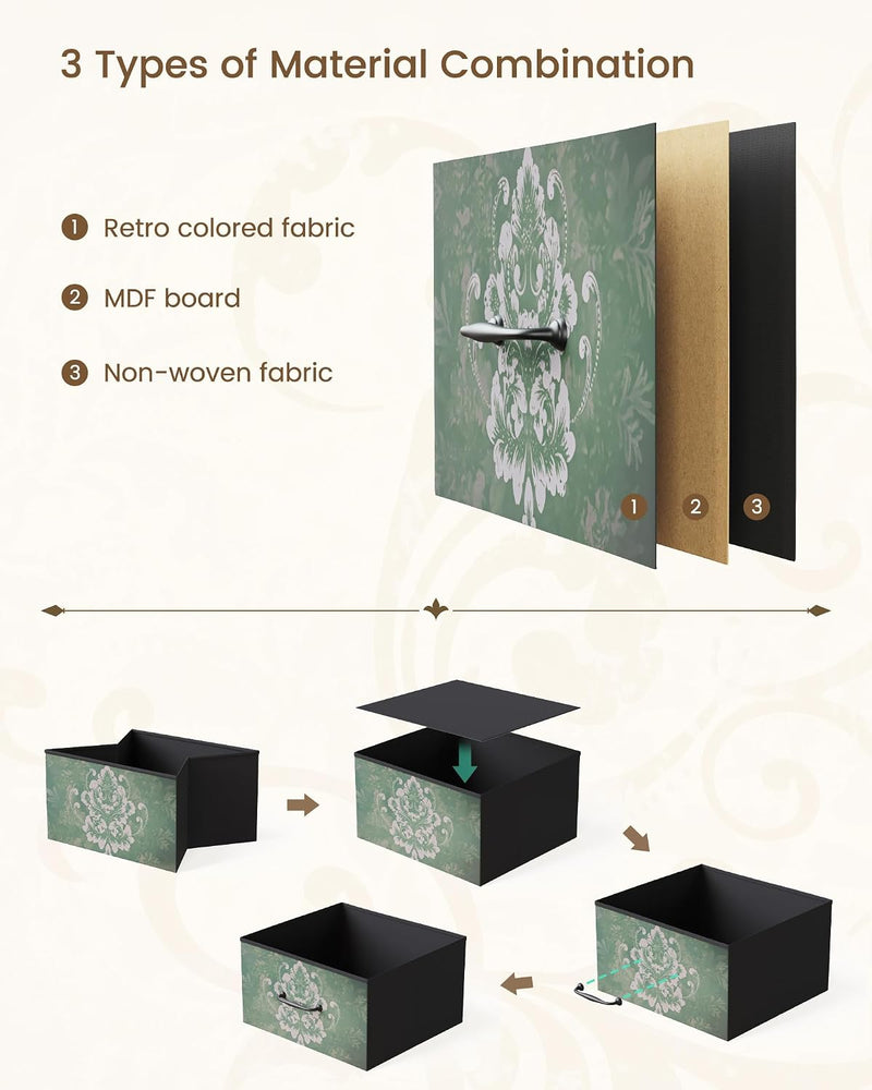 Chest of Drawers Bedroom 8 Fabric Retro Floral