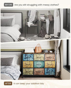 Chest of Drawers Bedroom 8 Fabric Retro Floral