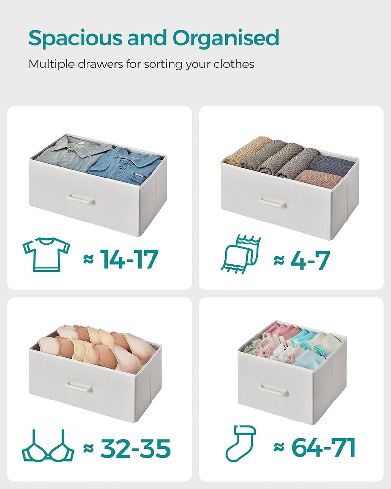 Chest of Drawers Bedroom Cabinet 7 Fabric