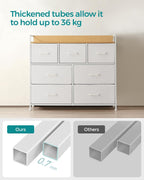 Chest of Drawers Bedroom Cabinet 7 Fabric