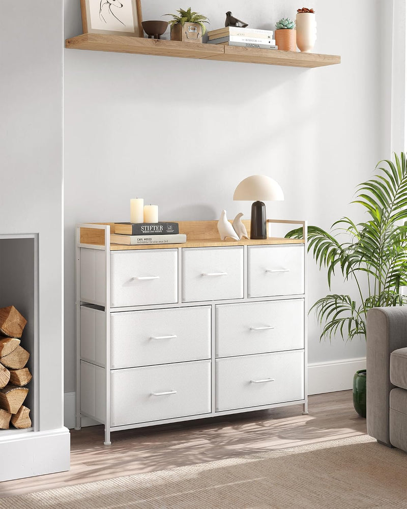 Chest of Drawers Bedroom Cabinet 7 Fabric