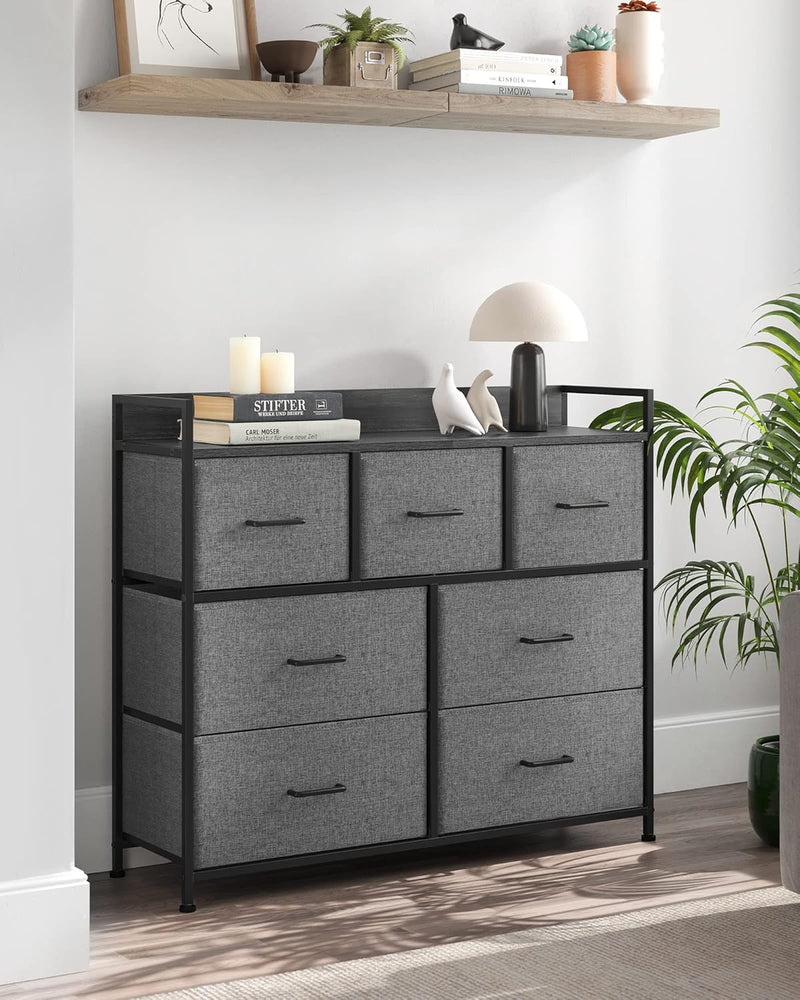 Chest of Drawers Bedroom Cabinet 7 Fabric