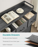 Chest of Drawers Bedroom Cabinet 7 Fabric