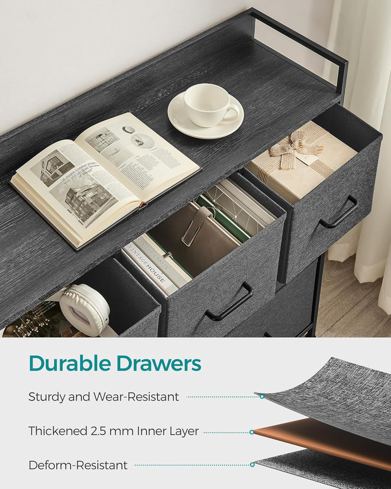 Chest of Drawers Bedroom Cabinet 7 Fabric