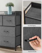 Chest of Drawers Bedroom Cabinet 7 Fabric
