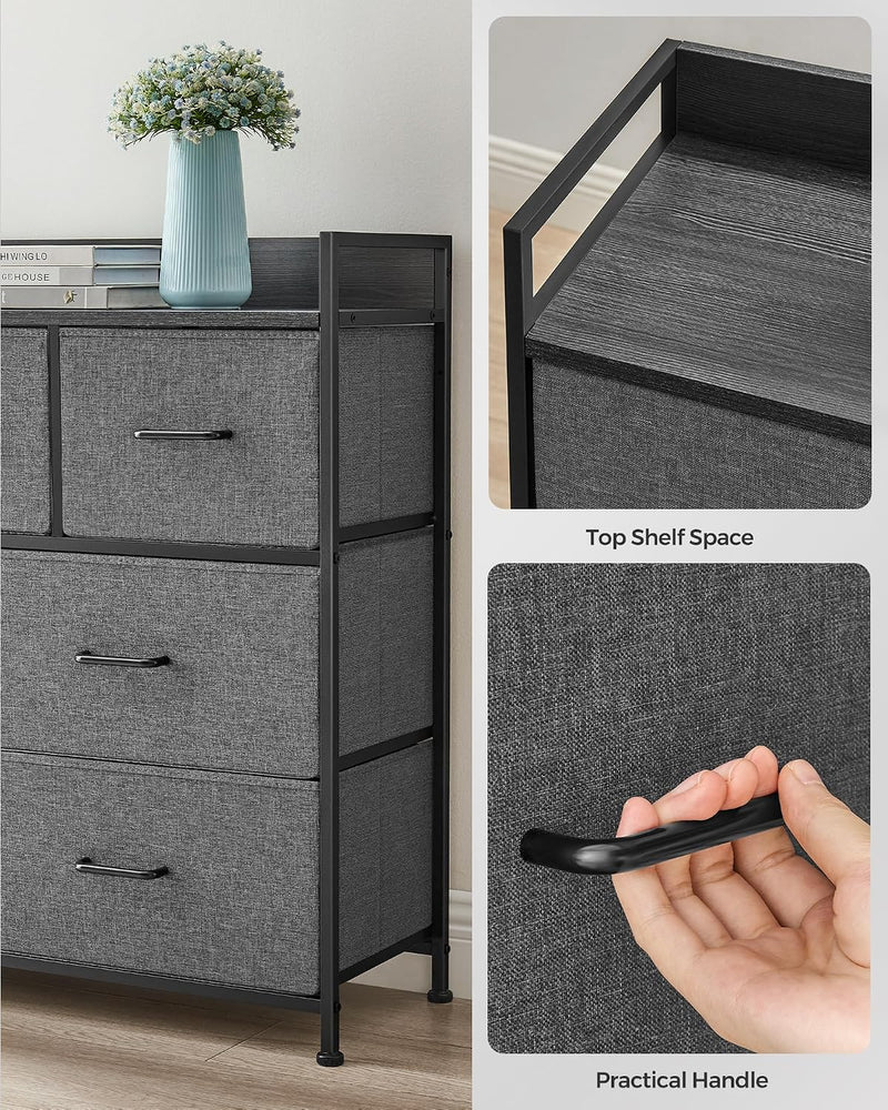 Chest of Drawers Bedroom Cabinet 7 Fabric