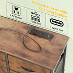 Chest of Drawers Bedroom Contains 2 Ac Ports