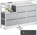 Chest of Drawers Bedroom Contains 2 USB Ac