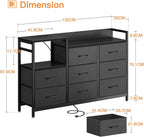 Chest of Drawers Bedroom Contains 2 USB Ac
