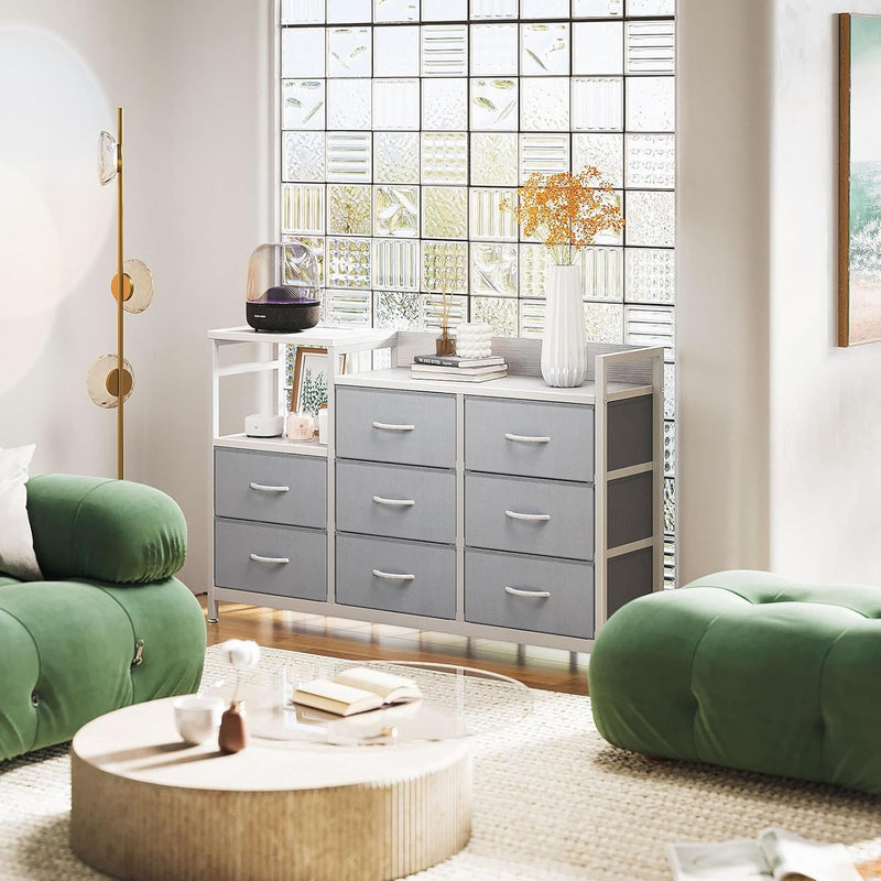 Chest of Drawers Bedroom 8 Fabric 30x132x88CM Contains
