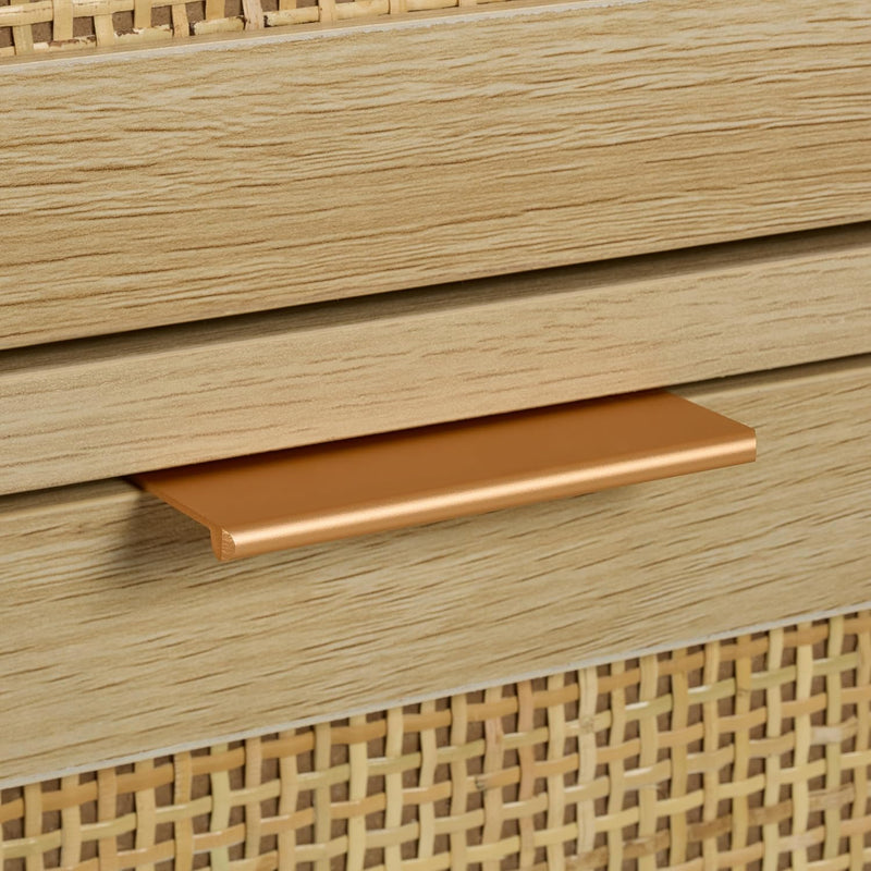 Chest of Drawers Bedroom Dresser Rattan Look