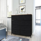 Chest of Drawers Bedroom Fabric Dresser with Wood