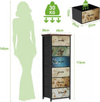 Chest of Drawers Bedroom Furniture with 6 Fabric