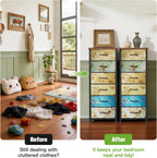 Chest of Drawers Bedroom Furniture with 6 Fabric