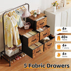 Chest of Drawers Bedroom Including 4 Fabric