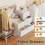 Chest of Drawers Bedroom Including 4 Fabric