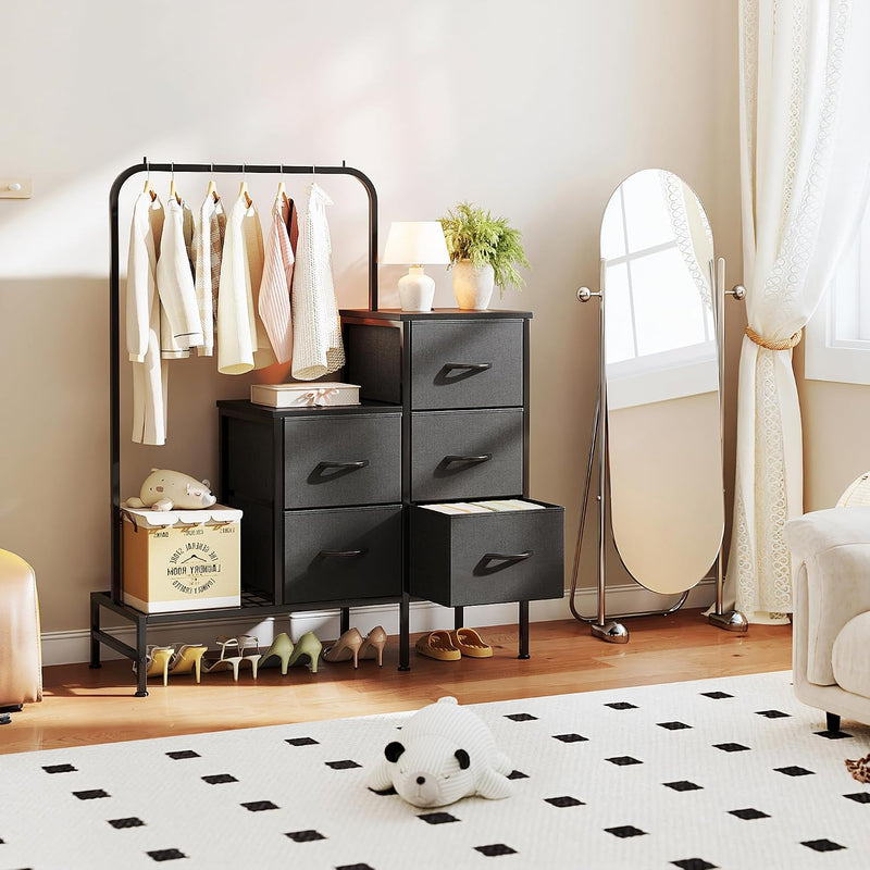Chest of Drawers Bedroom Including 4 Fabric