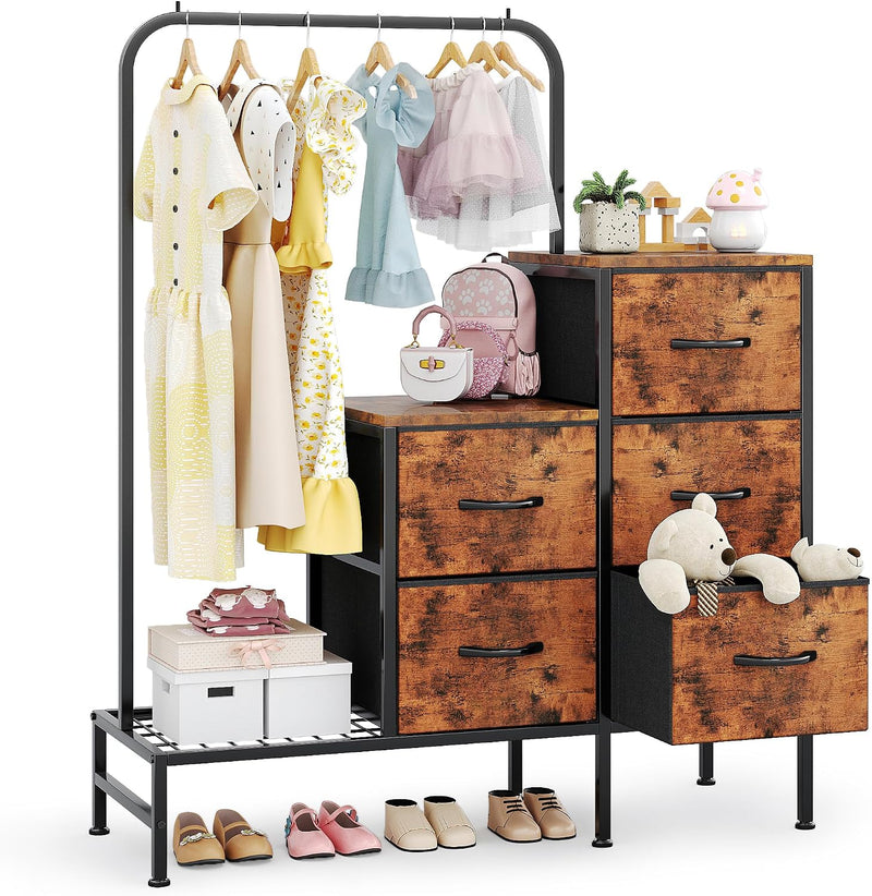 Chest of Drawers Bedroom Including 4 Fabric