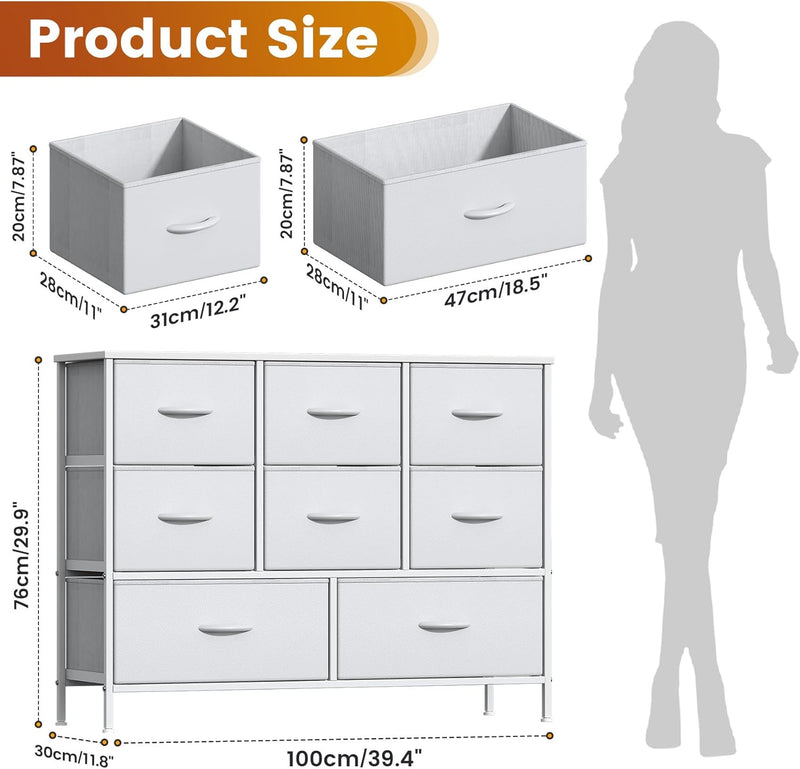 Chest of Drawers Bedroom Tall Dresser with 11