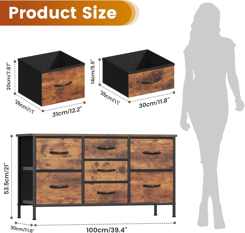 Chest of Drawers Bedroom Tall Dresser with 11