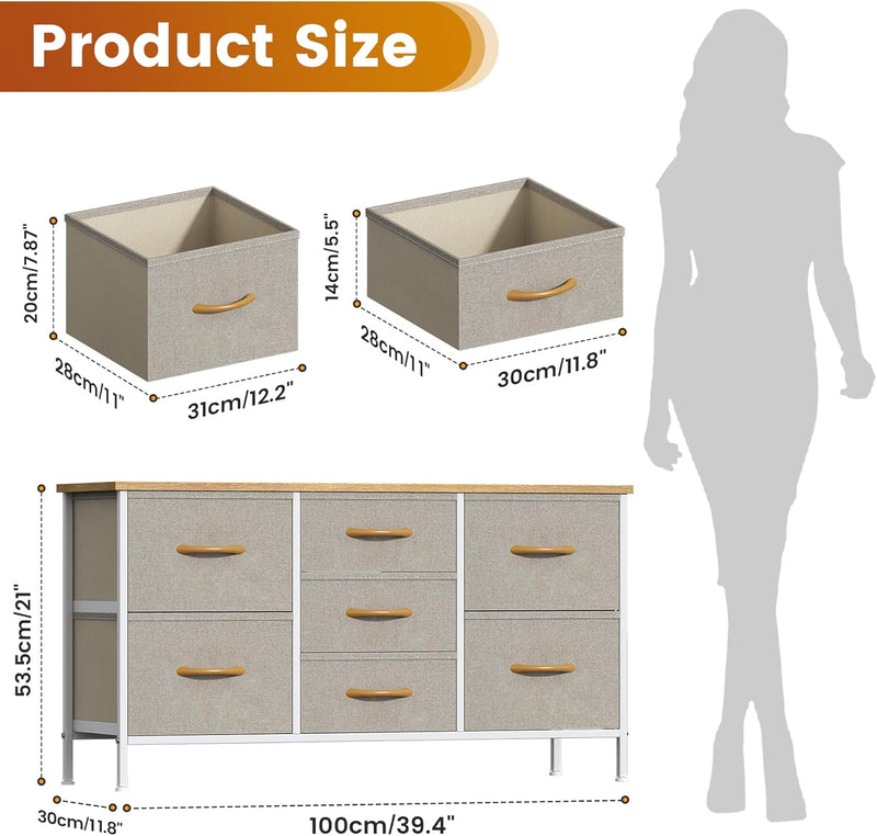 Chest of Drawers Bedroom Tall Dresser with 11