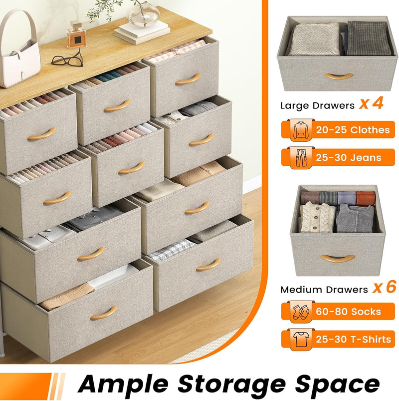 Chest of Drawers Bedroom Tall Dresser with 11