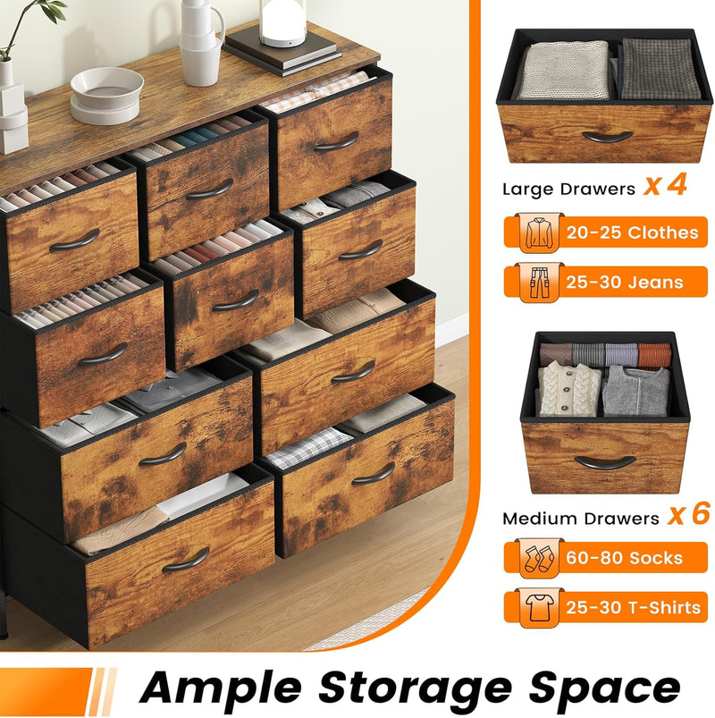 Chest of Drawers Bedroom Tall Dresser with 11