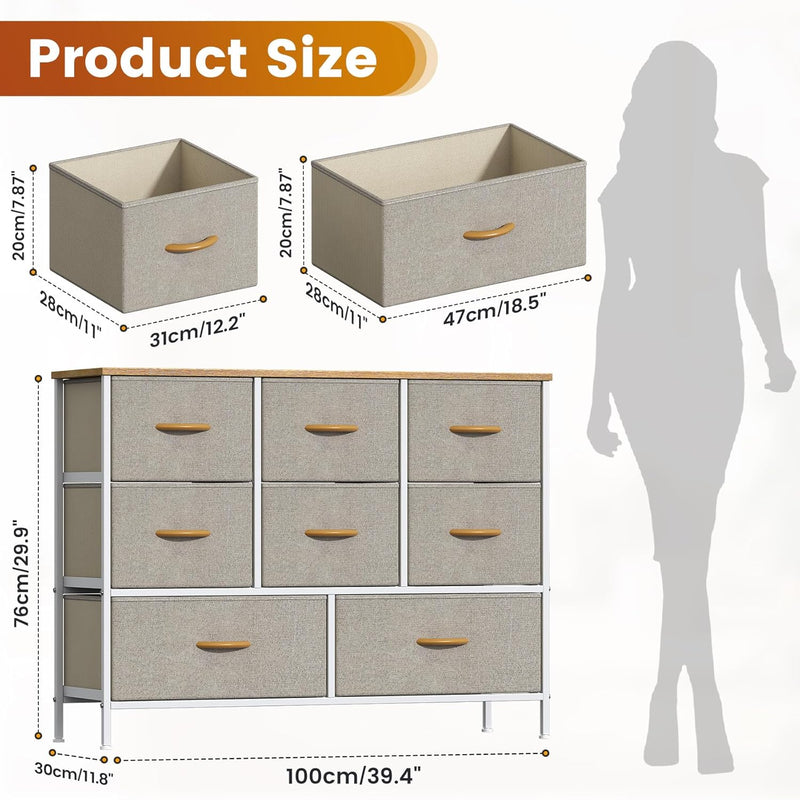Chest of Drawers Bedroom Tall Dresser with 11