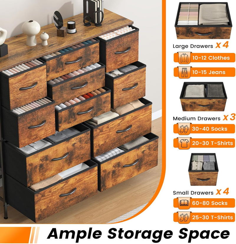 Chest of Drawers Bedroom Tall Dresser with 11