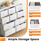 Chest of Drawers Bedroom Tall Dresser with 11