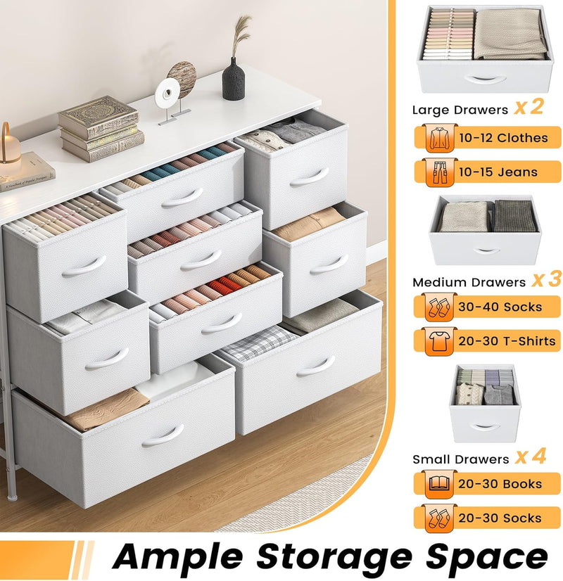 Chest of Drawers Bedroom Tall Dresser with 11
