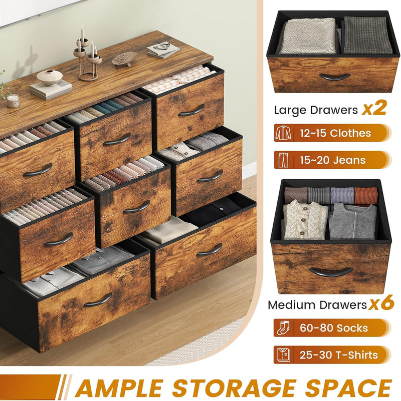 Chest of Drawers Bedroom Tall Dresser with 11