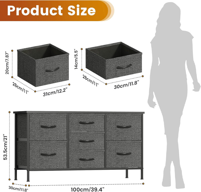 Chest of Drawers Bedroom Tall Dresser with 11