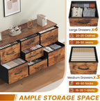 Chest of Drawers Bedroom Tall Dresser with 11