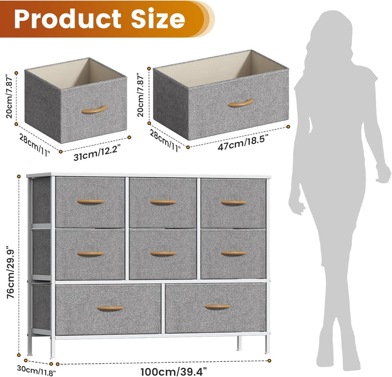 Chest of Drawers Bedroom Tall Dresser with 11