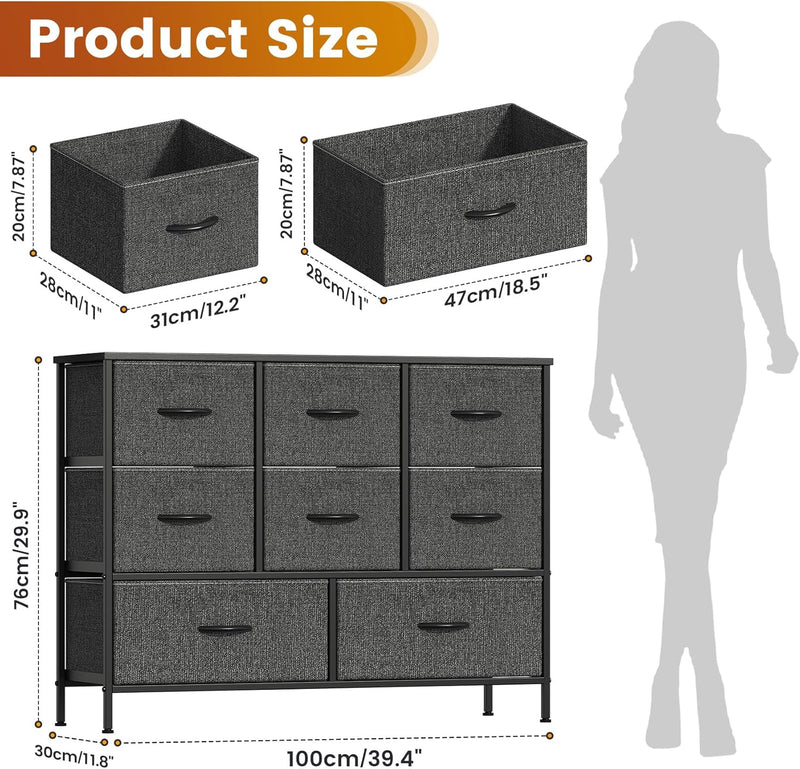 Chest of Drawers Bedroom Tall Dresser with 11