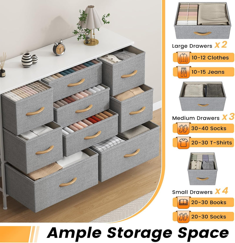 Chest of Drawers Bedroom Tall Dresser with 11