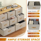 Chest of Drawers Bedroom Tall Dresser with 11