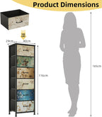 Chest of Drawers Bedroom with 4 and Flower