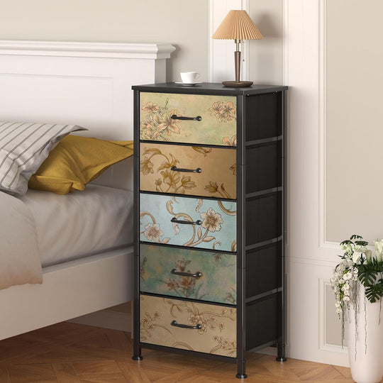 Chest of Drawers Bedroom with 4 and Flower