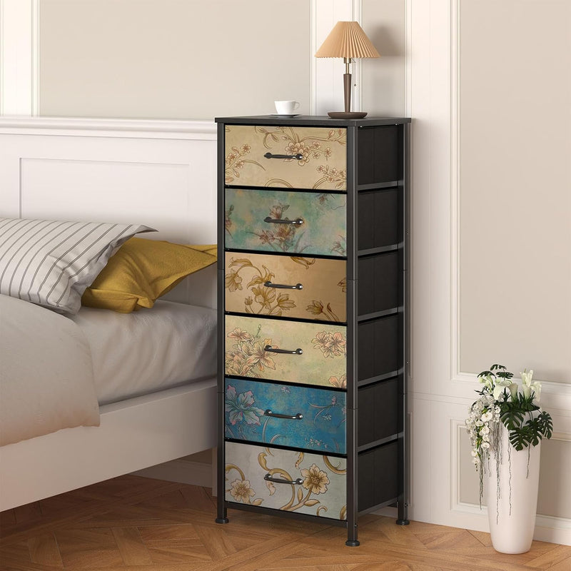 Chest of Drawers Bedroom with 4 and Flower